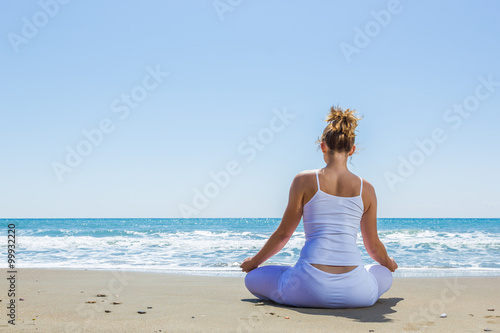 WOman practicing Yoga