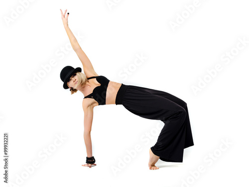 Dancing woman in black