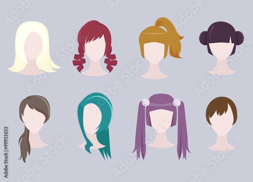 Different Hairstyle Set