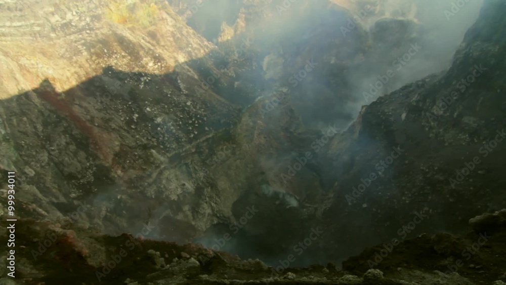 Fumaroles and gas emissions at the craters of the volcano Etna Fumaroles and gas emissions at the craters of the volcano Etna