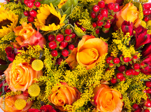 Abstract background of flowers