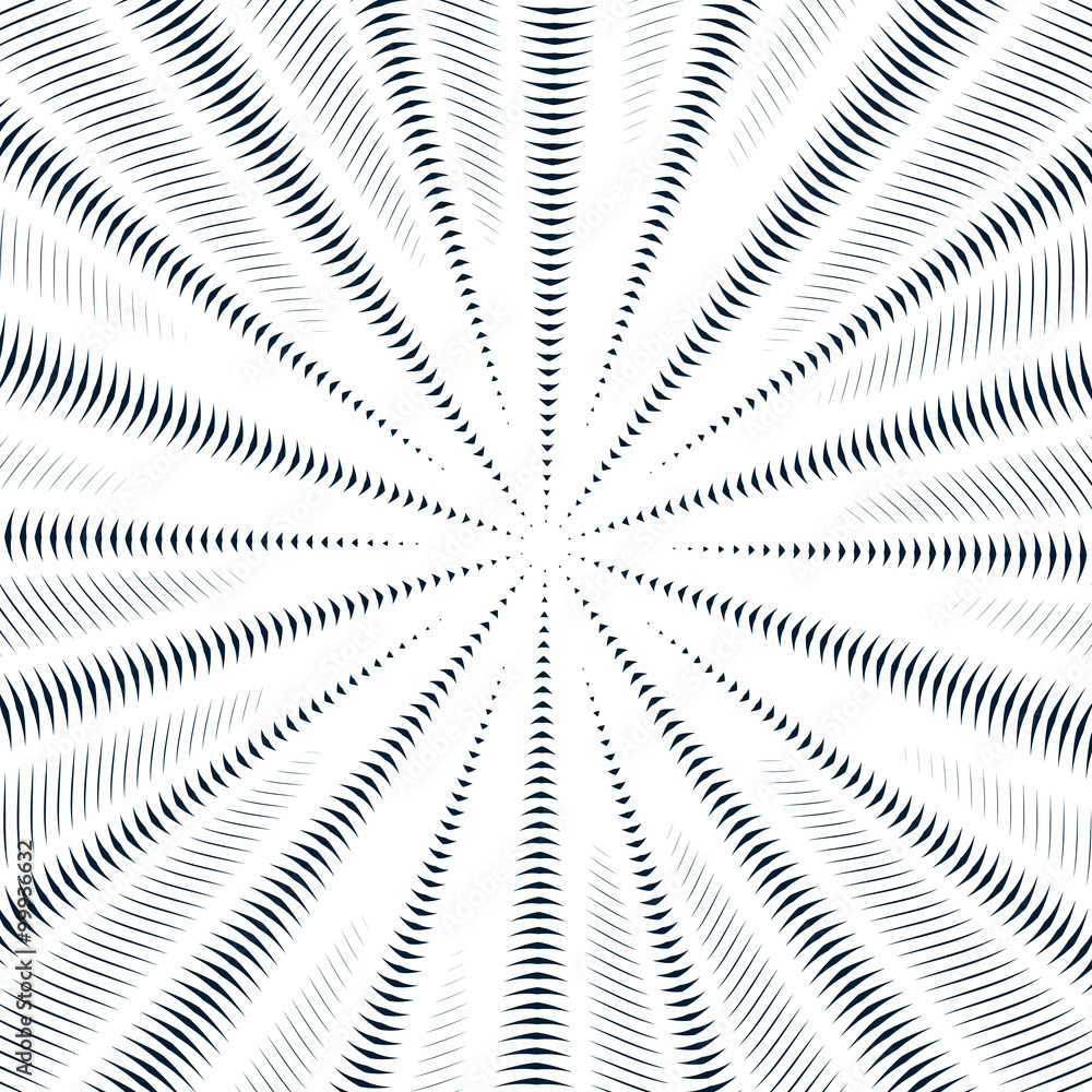 Illusive background with black chaotic lines, moire style. Contr Illusive background with black chaotic lines, moire style. Contr
