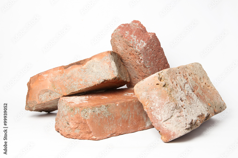 Stack of old red bricks Stack of old red bricks