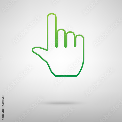 Hand icon pointer