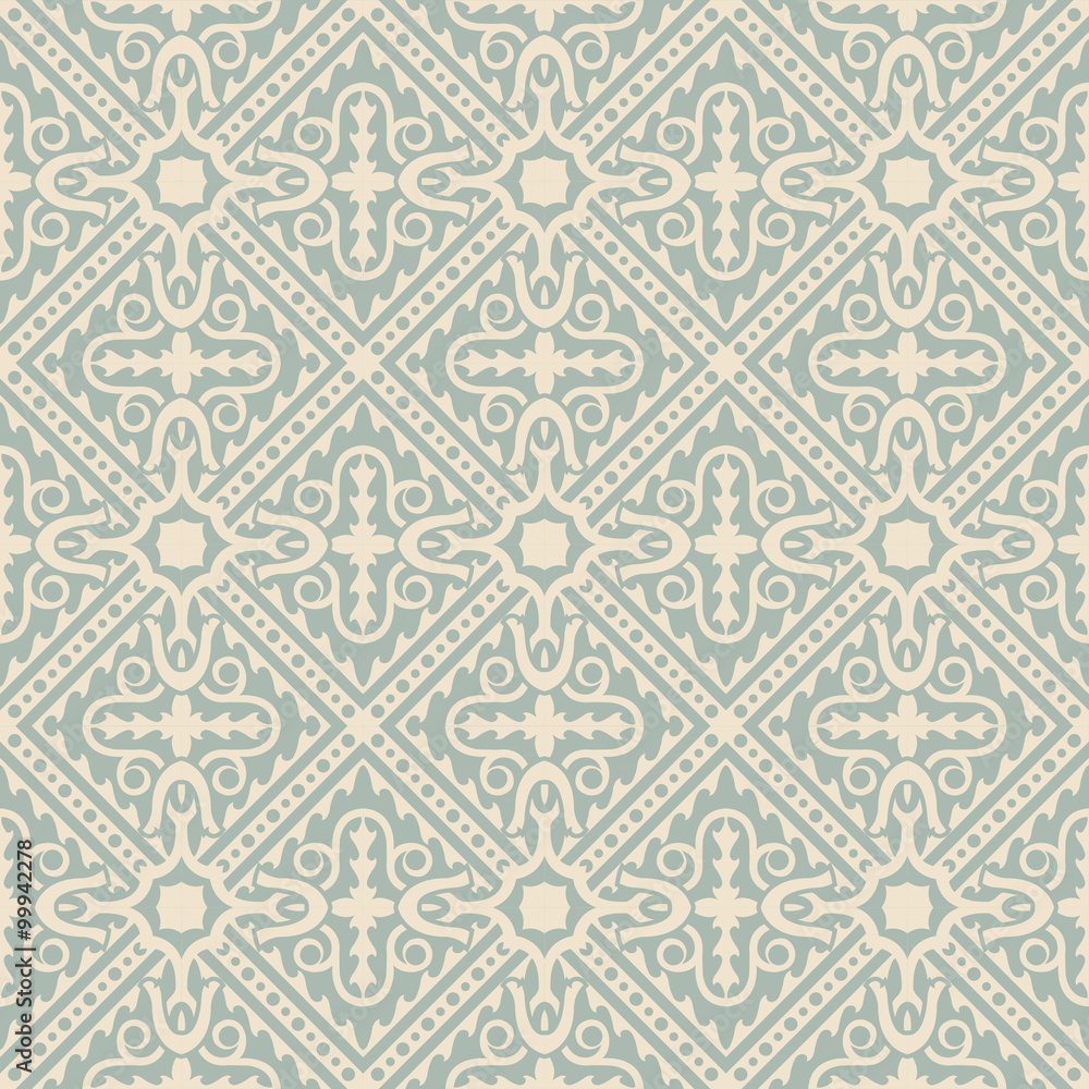 Elegant antique background image of geometry cross round pattern.
