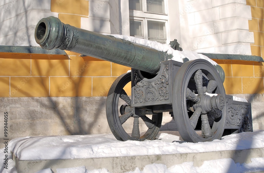 Old cannon shown in Moscow Kremlin. Old cannon shown in Moscow Kremlin.