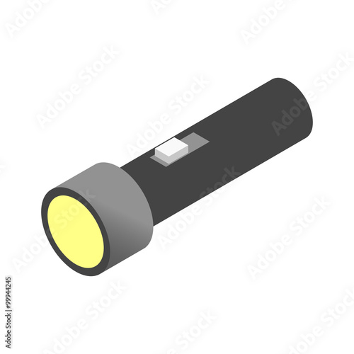 Flashlight isometric 3d icon