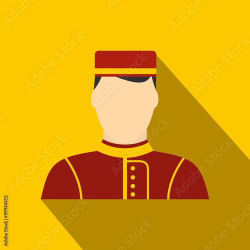 Hotel bellman flat icon