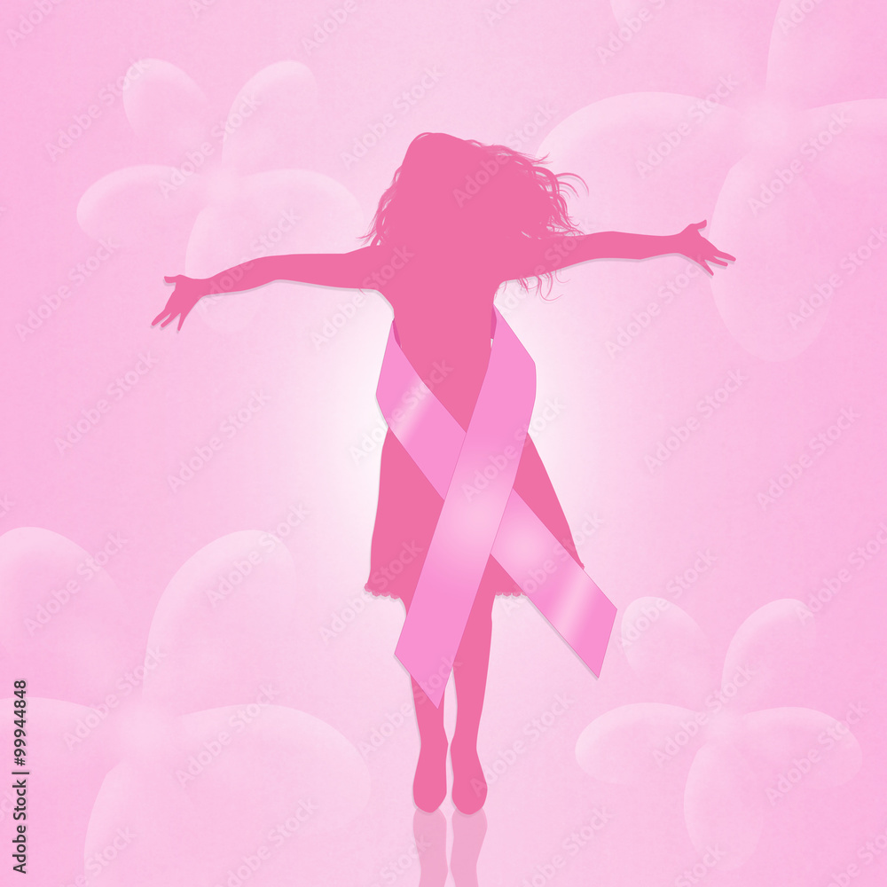 Fototapeta premium Breast Cancer ribbon