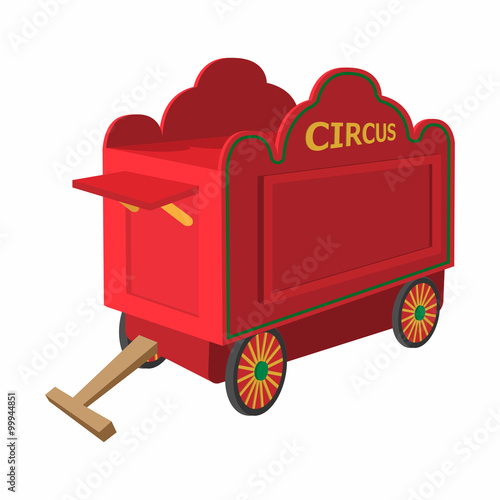 Circus wagon cartoon 