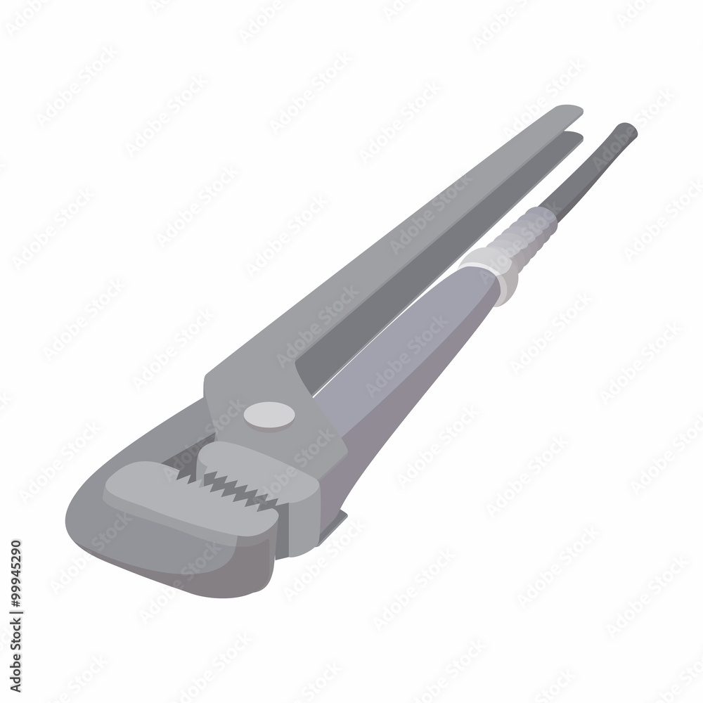 Obraz premium Adjustable wrench cartoon icon