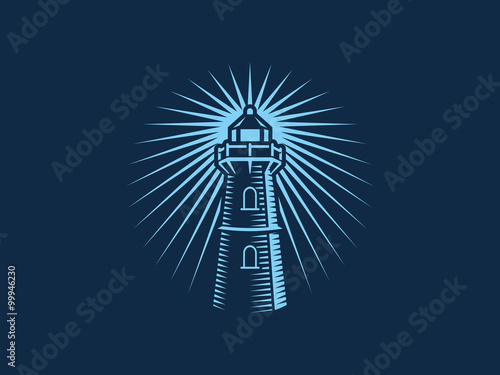 Blue Lighthouse