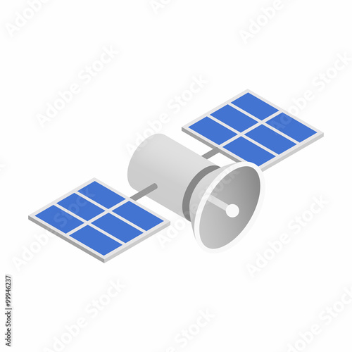 Satellites isometric 3d icon