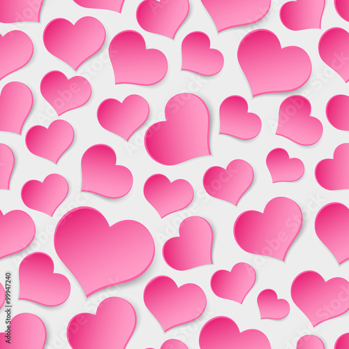 pink valentine hearths symbol seamless pattern eps10