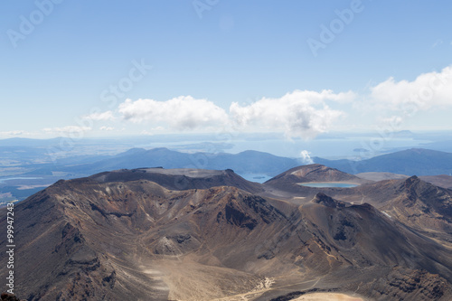 View from the top of Mount Ngauruhoe