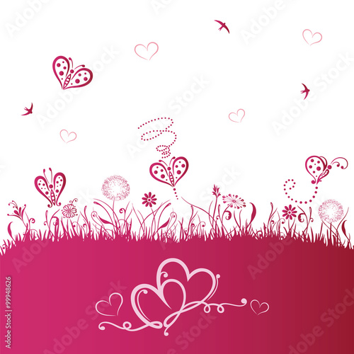 Valentinstag Hintergrund, Romantik, Frühling