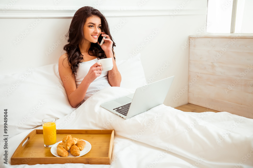Breakfast beautiful girl Breakfast beautiful girl