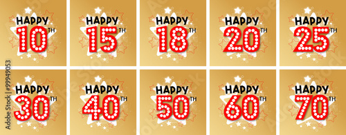 Photography Happy 10th Birthday to Happy 70th Birthday