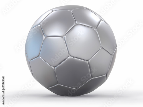 3D Isolated Soccer Ball Background