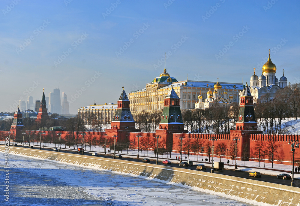 Moscow Kremlin on winter