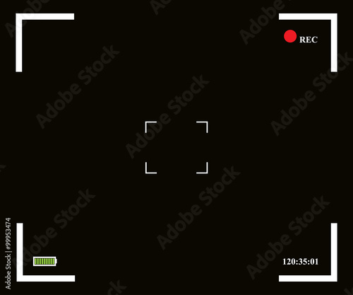 Focusing screen camera black background just design