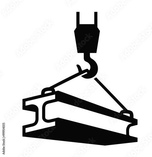 crane hook vector