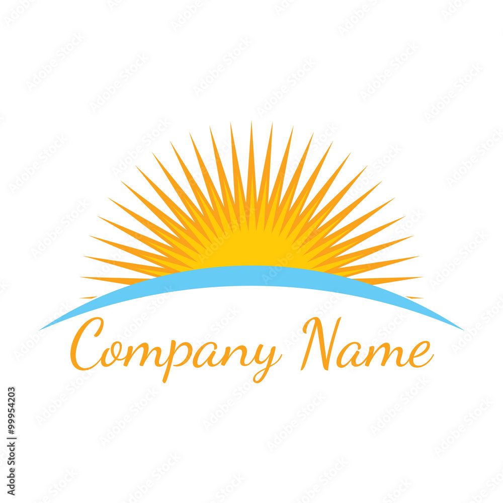 Fototapeta premium sun logo