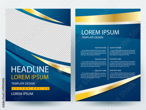Abstract vector modern flyers brochure / annual report /design templates / stationery with white background in size a4