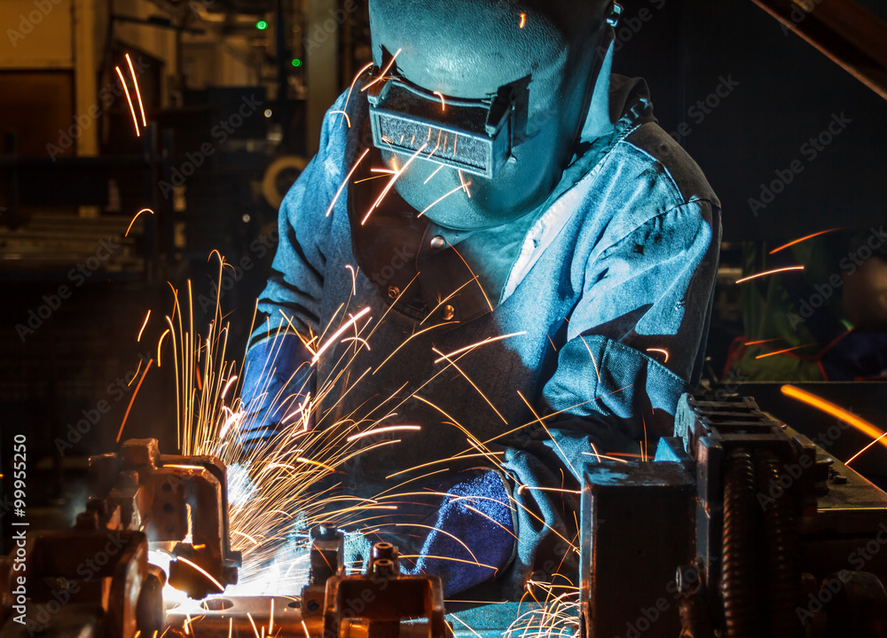 Welding work. Welding work.