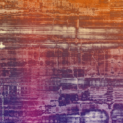 Designed grunge texture or retro background. With different color patterns: brown; red (orange); purple (violet); pink