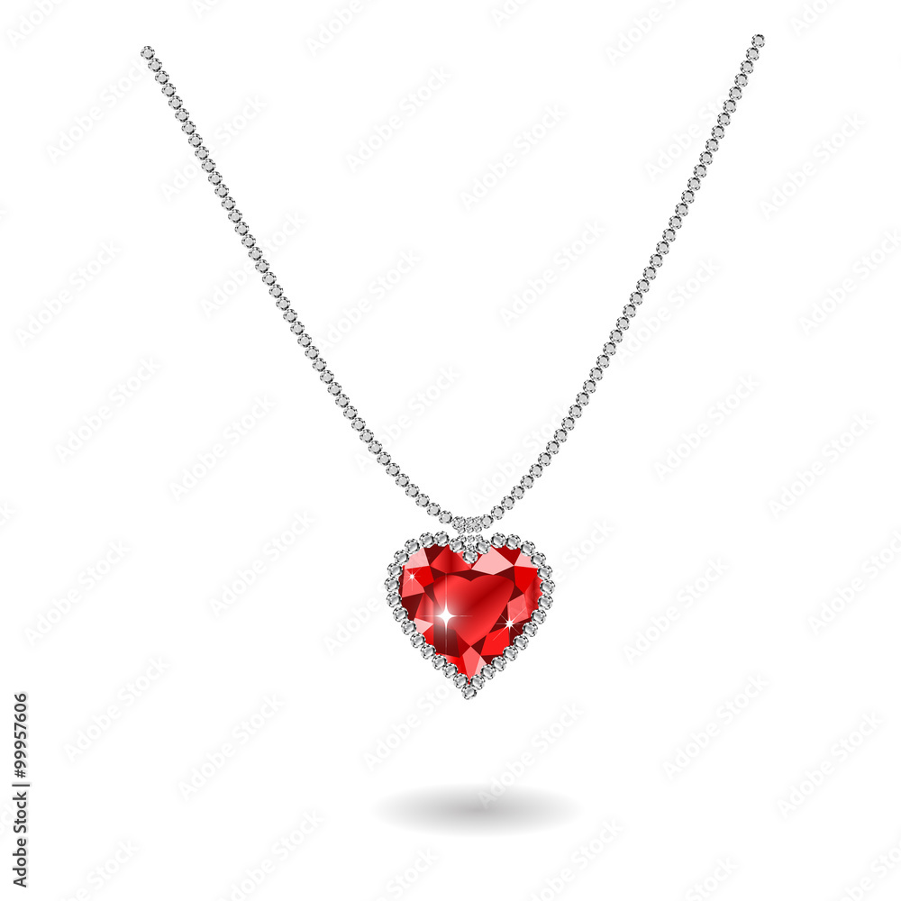 Beautiful gemstone red ruby heart Beautiful gemstone red ruby heart