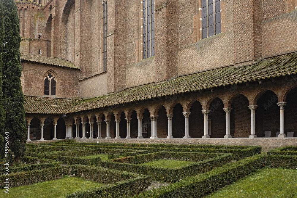 Cloister of Jacobins Church in Toulouse, France