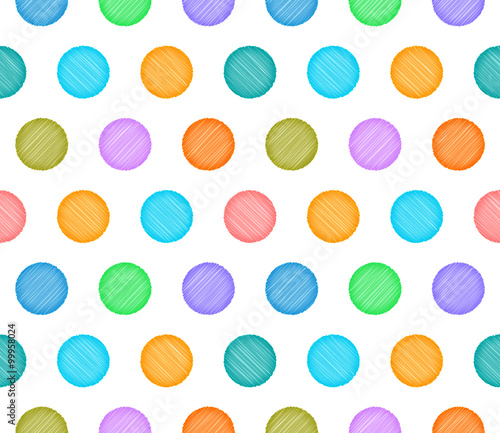 Vector Background #Watercolor_Polka Dots 