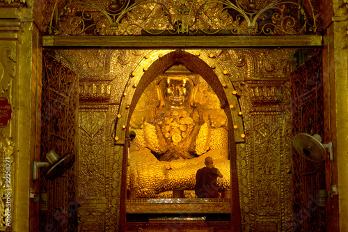 Mahamuni Paya Buddha statue in Mandalay
