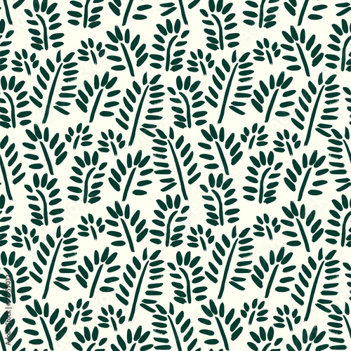 Fototapeta Naklejka Na Ścianę i Meble -  Leaf seamless pattern background vector. Leaf textile pattern. 