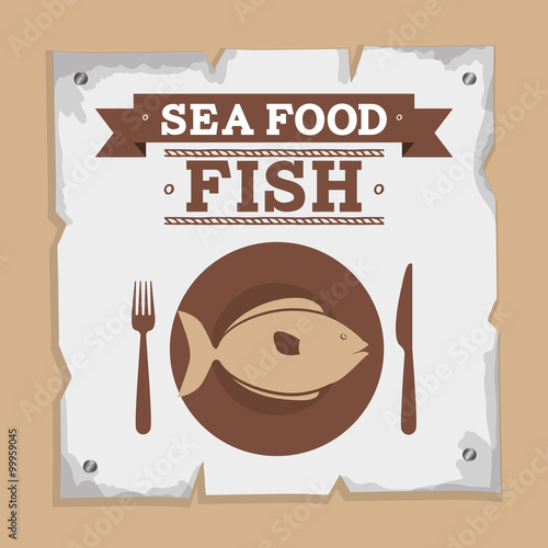 sea food fish design 