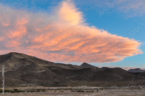 Sunset in Salar de Uyuni, Bolivia