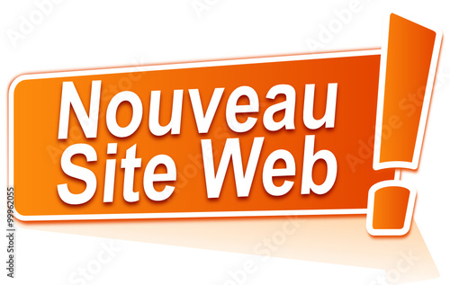nouveau site web sur étiquette orange