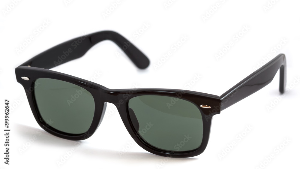 Wayfarer sunglass isolated on white