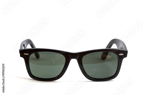 Wayfarer sunglass isolated on white