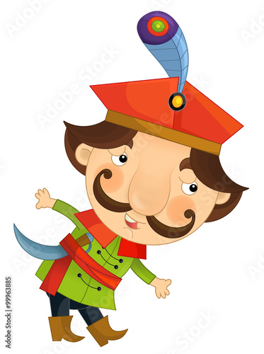 Vászonkép Cartoon character - nobleman - illustration for the children