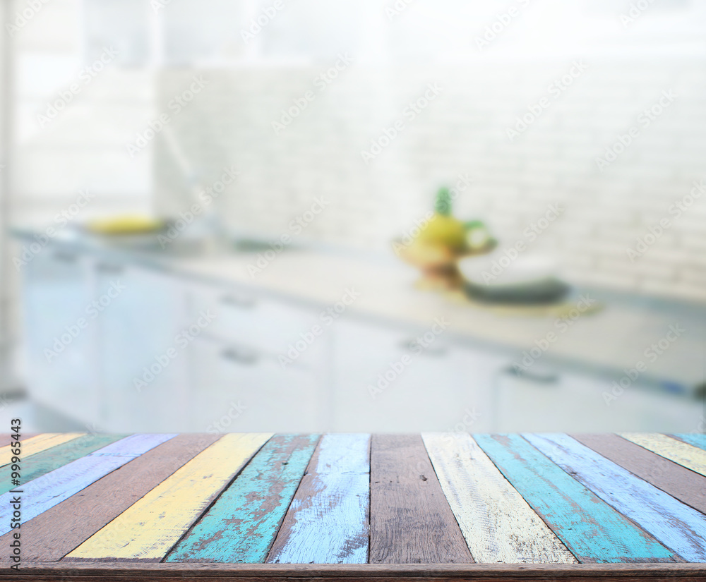 Table Top And Blur Interior of Background Table Top And Blur Interior of Background