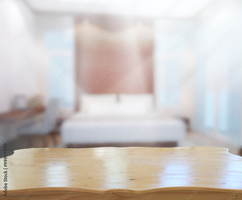 Table Top And Blur Background In Bedroom Table Top And Blur Background In Bedroom