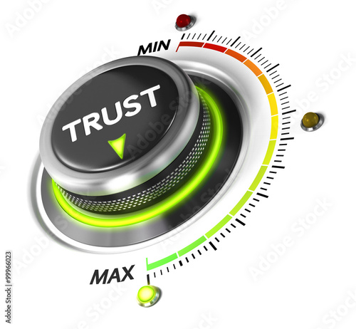 Картината върху платно Trusted Service Concept