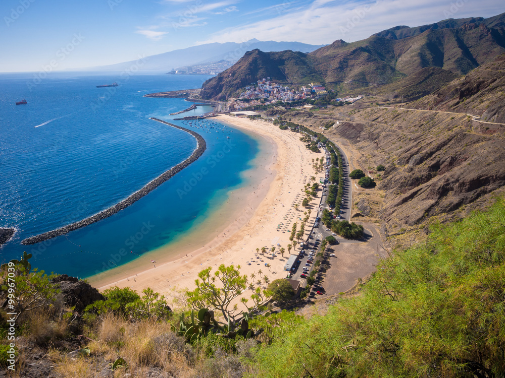 Las Teresitas beach near San Andres, Tenerife, Canary Islands, Spain