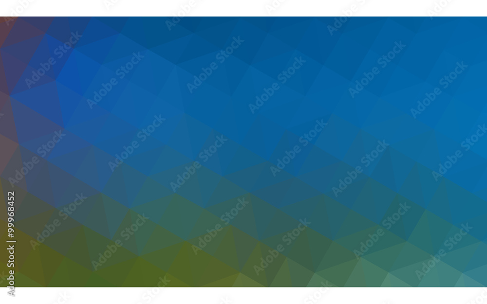 Multicolor blue, red polygonal design illustration, which consist of triangles and gradient in origami style. Multicolor blue, red polygonal design illustration, which consist of triangles and gradient in origami style.
