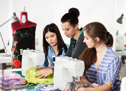 Fotografia, Obraz Women in a sewing workshop