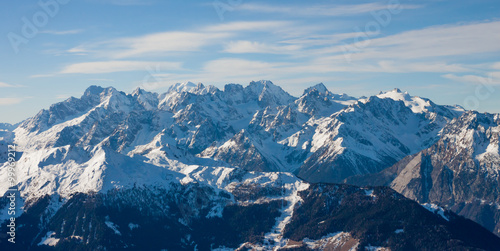Alps mountain winter landscape © chechotkin