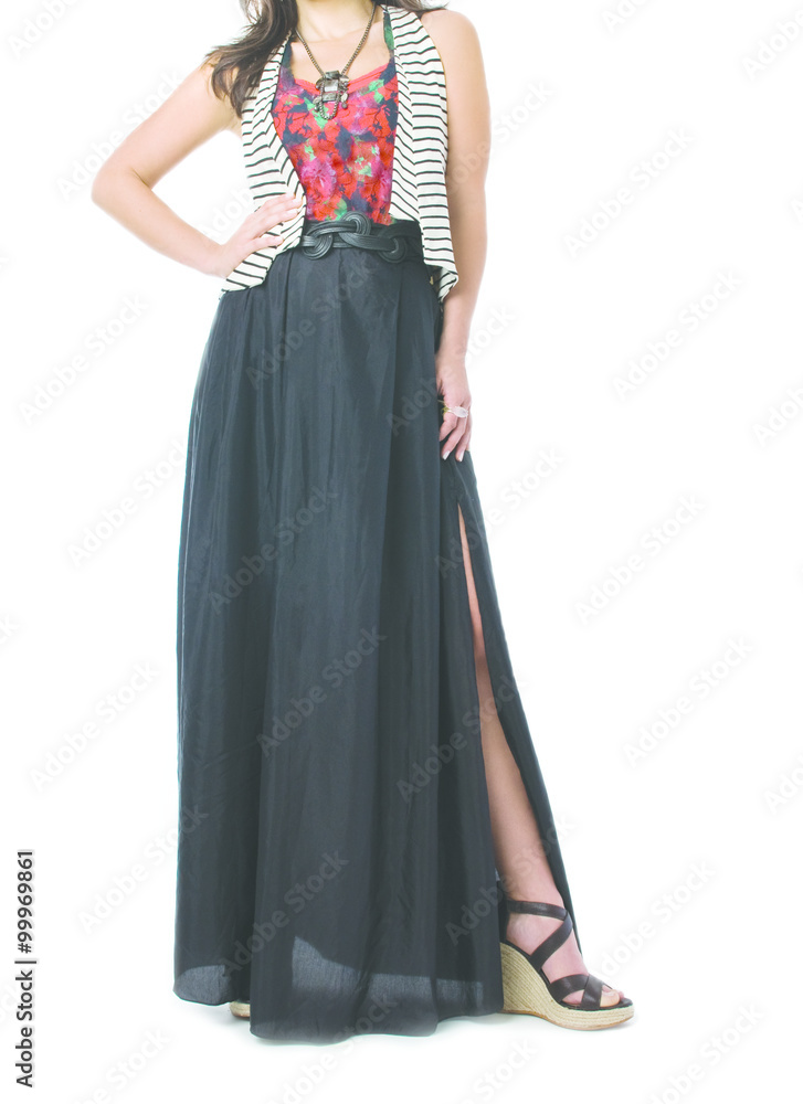 Fashion Woman on white background - crop image
Fashion Woman on white background - crop image