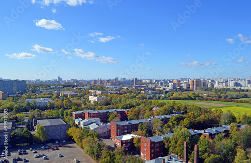 Москва. Вид на дома в Тимирязевском районе и Коптево